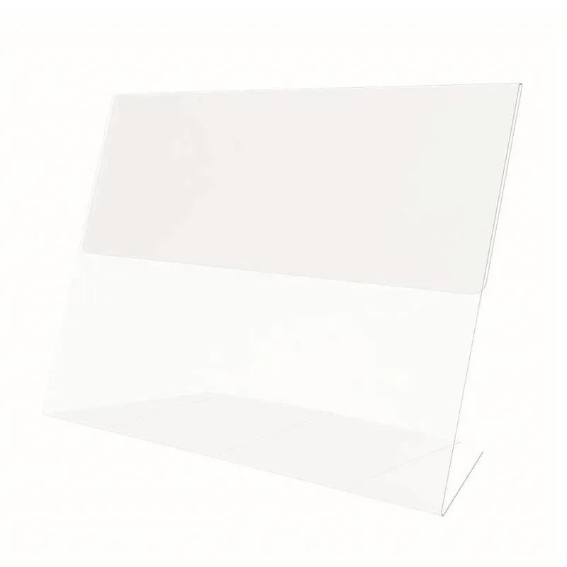 Ценникодержатель настольный д/инф. L-образный 40x60мм, горизонт.,20шт/уп.