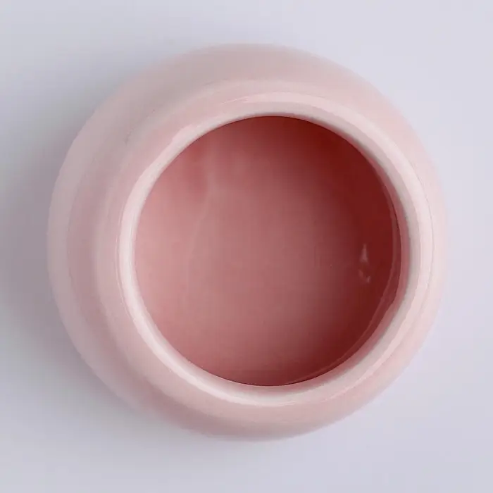 Миска для грызунов, 30 мл, 5.7&times;5.7&times;3.5 см, со скошенным краем, керамика, розовая