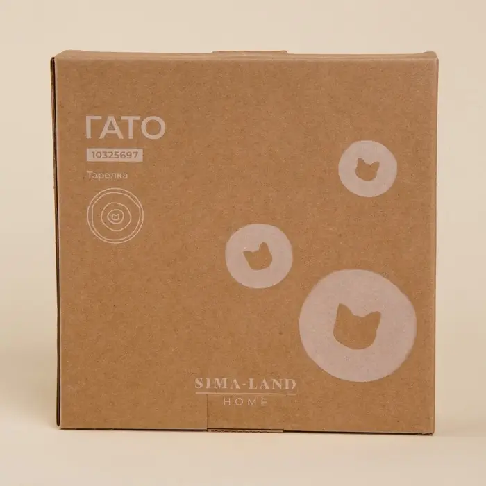 Тарелка для пасты SL Home &laquo;Гато&raquo;, 170 мл, d=21 см, фарфор, белая