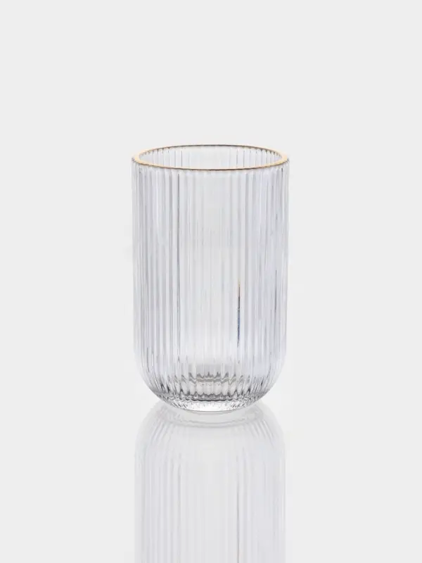 Набор стаканов 6 шт, 400 мл, золотой обод Набор стаканов 6 шт, 400 мл, золотой обод