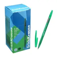 Ручка шариковая ErichKrause R=301 Stick Original, узел 1 мм, зеленая
