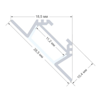 Угловой профиль Apeyron Electrics для светодиодной ленты, алюминий, рассеиватель, 2 м
