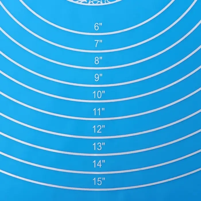 Коврик для выпечки и раскатки теста с разметкой Доляна &laquo;Эрме&raquo;, силикон, 65.5&times;45 см, синий