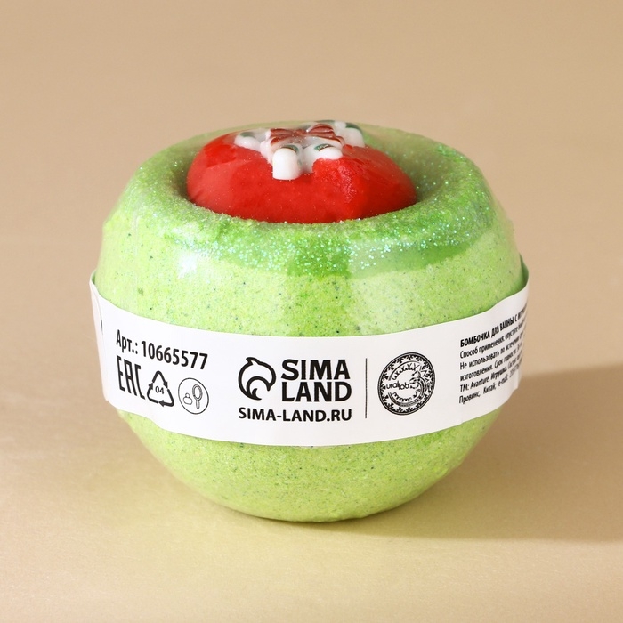 Новый Год. Бомбочка для ванны с игрушкой, 140 г, микс Новый Год. Бомбочка для ванны с игрушкой, 140 г, микс