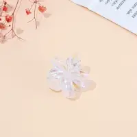 Краб для волос "Бриса" 4 см, прозрачный перламутр