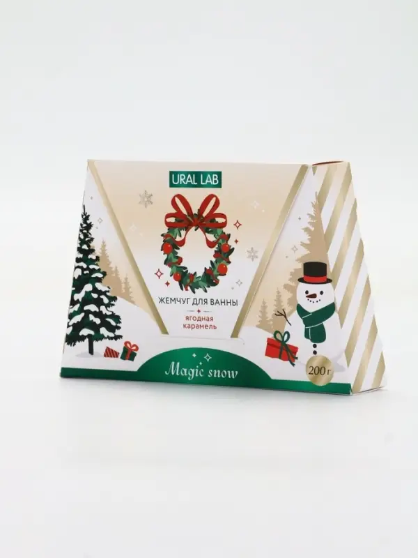 Жемчуг для ванны Magic snow, аромат ягодная карамель, 200 г, URAL LAB Жемчуг для ванны Magic snow, аромат ягодная карамель, 200 г, URAL LAB