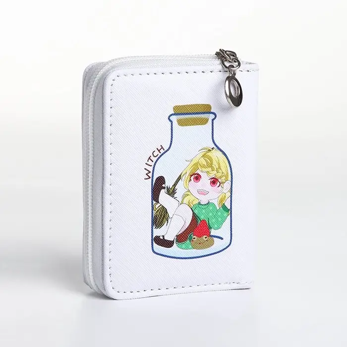 Кошелёк детский на молнии &laquo;Аниме&raquo;, маленький, белый