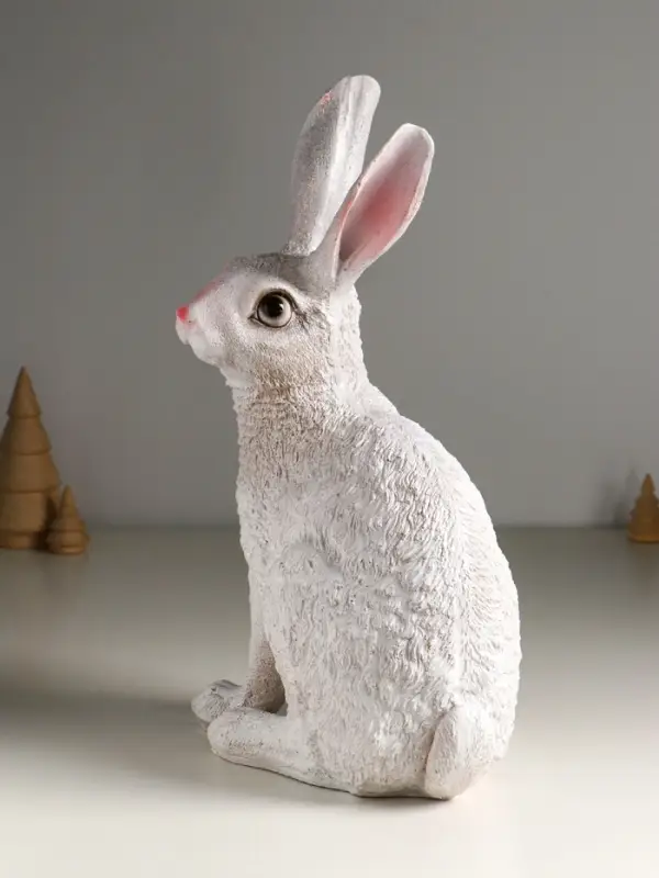 Копилка "Зайчик русак" с глиттером, 36 см,