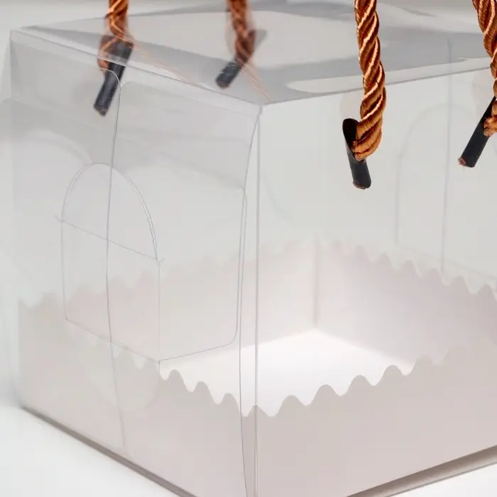 Коробка под рулет, белая 10&times;10&times;10 . Кондитерская упаковка