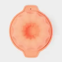 Форма для выпечки Доляна &laquo;Немецкий кекс&raquo;, силикон, 16&times;13.3 см, с ручками, персиковая