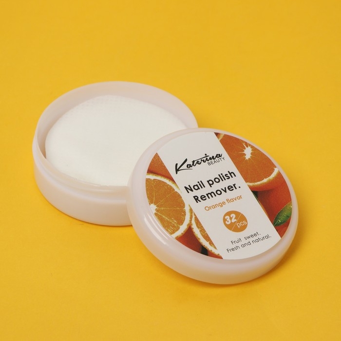 Салфетки для снятия лака, гель-лака, аромат апельсина, 32 шт Салфетки для снятия лака, гель-лака, аромат апельсина, 32 шт