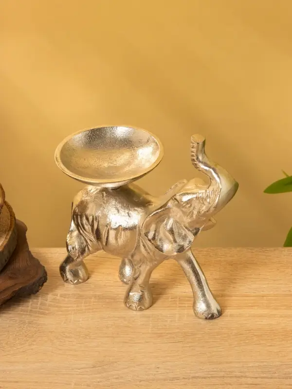 Подсвечник «Слон», 10×17×19 см, алюминий