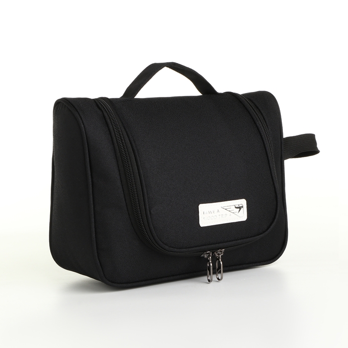 Косметичка-несессер на молнии, цвет чёрный Косметичка-несессер на молнии, цвет чёрный