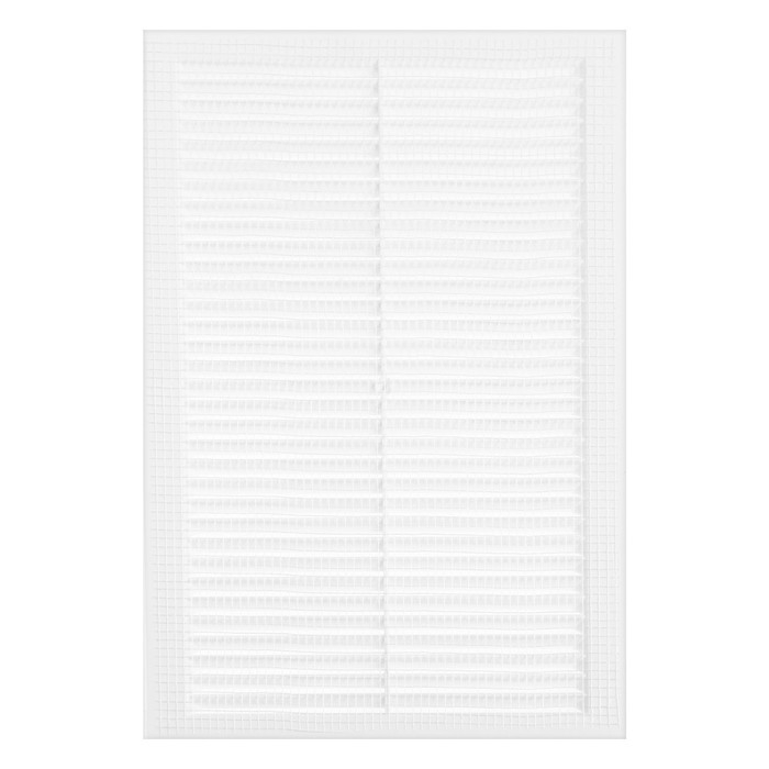 Решетка вентиляционная ZEIN Люкс Л192, 192 х 285 мм, с сеткой, неразъемная