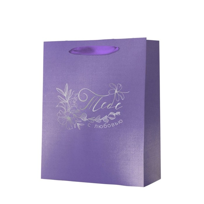 Пакет подарочный с тиснением Пакет подарочный с тиснением "Тебе с любовью", Минни Маус, 31х40х11,5 см