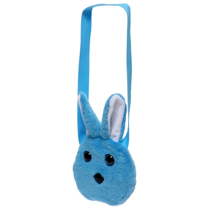 Мягкая игрушка-сумка «Зайчик», цвет голубой Мягкая игрушка-сумка «Зайчик», цвет голубой
