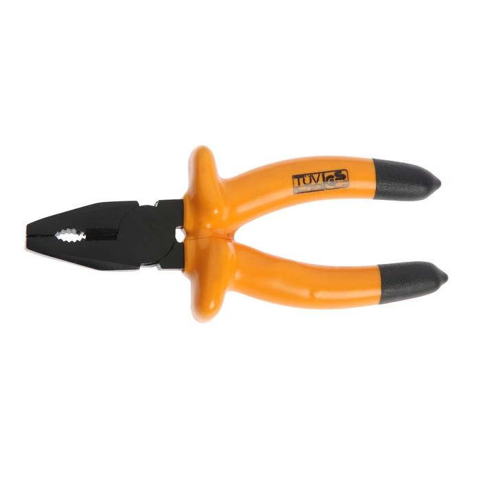 Плоскогубцы диэлектрические ТУНДРА, изолирующие рукоятки из резины до 1000 В, 160 мм Плоскогубцы диэлектрические ТУНДРА, изолирующие рукоятки из резины до 1000 В, 160 мм