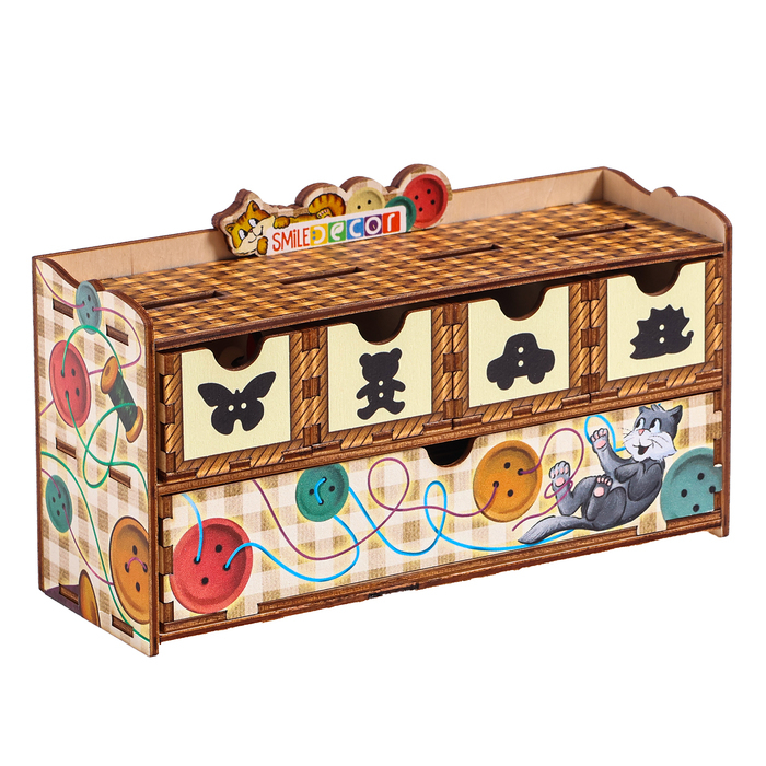 Волшебный комодик «Пуговки», 64 пуговки Волшебный комодик «Пуговки», 64 пуговки