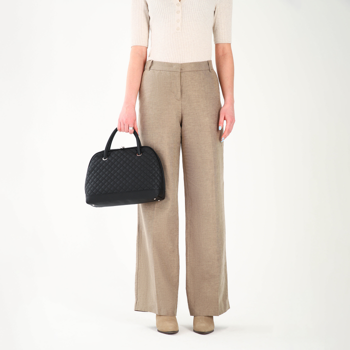 Сумка женская TEXTURA, тоут, средний размер, цвет чёрный