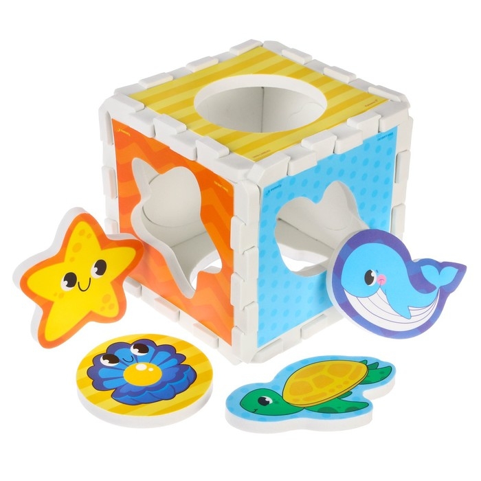 Развивающая игрушка - сортер «Мягкие фигурки», Крошка Я Развивающая игрушка - сортер «Мягкие фигурки», Крошка Я