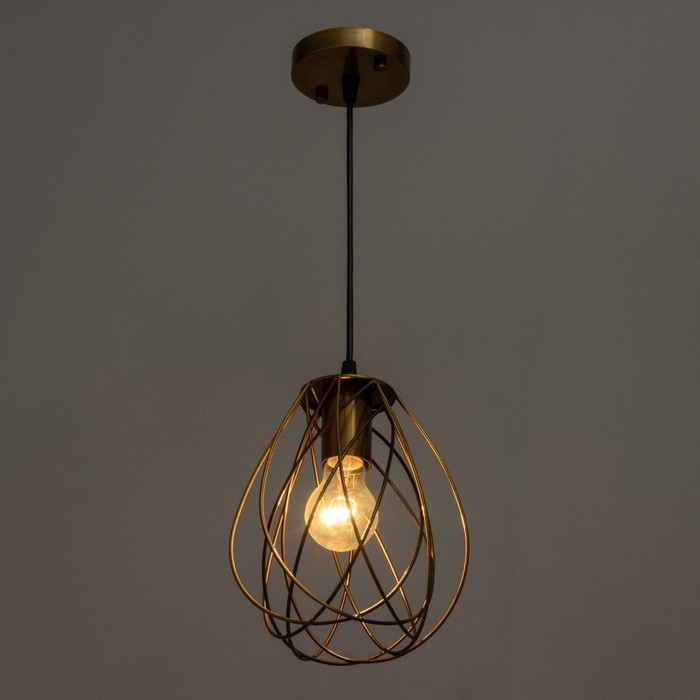 Светильник BayerLux Светильник BayerLux "Бигли" Е27 40Вт золото 18х18х20-120см