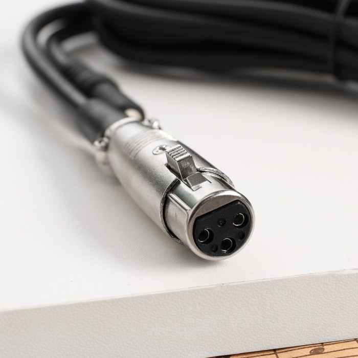 Кабель микрофонный Music Life 2.5 м, XLR-JACK 6.5 мм, двухжильный Кабель микрофонный Music Life 2.5 м, XLR-JACK 6.5 мм, двухжильный