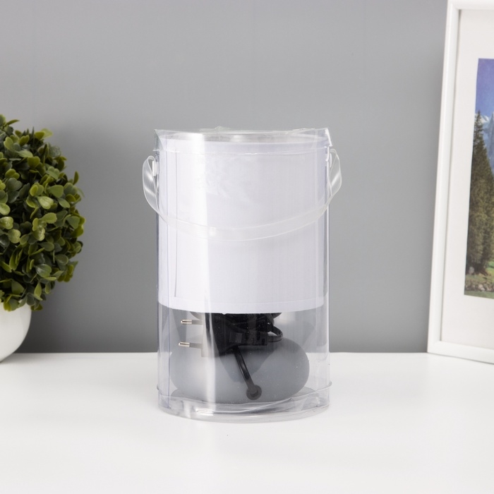 Настольная лампа Настольная лампа "Ассенса" Е14 40вт серо-белый 13х13х22 см