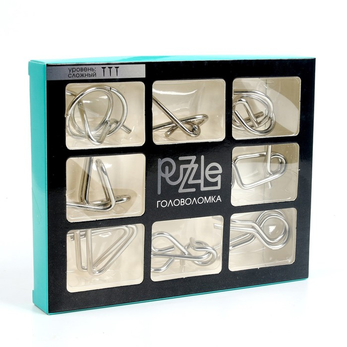 Набор металлических головоломок «Умные гвозди» Набор металлических головоломок «Умные гвозди»