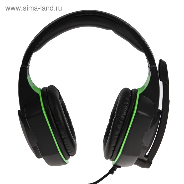 Наушники Ritmix RH-560M Gaming, игровые, полноразмерные,микрофон,3.5мм, 1.8 м, черно-зеленые Наушники Ritmix RH-560M Gaming, игровые, полноразмерные,микрофон,3.5мм, 1.8 м, черно-зеленые