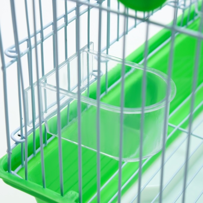 Клетка для птиц укомплектованная Bd-1/1d, 30 х 23 х 39 см, зелёная Клетка для птиц укомплектованная Bd-1/1d, 30 х 23 х 39 см, зелёная