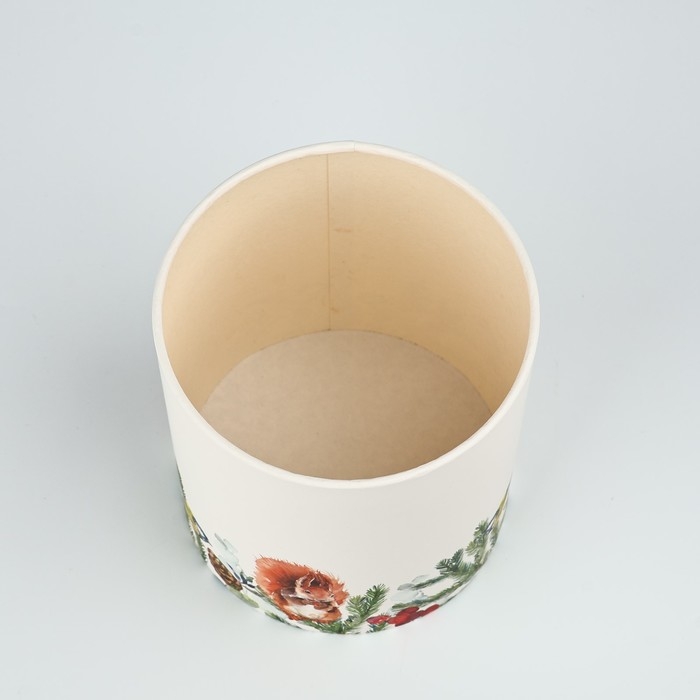 Коробка подарочная круглая «Мечты», 12 х 16 см, Новый год Коробка подарочная круглая «Мечты», 12 х 16 см, Новый год