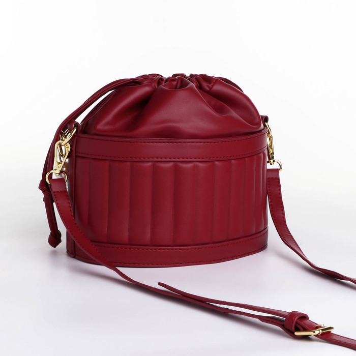 Сумка кросс-боди, отдел на шнурке, цвет бордовый Сумка кросс-боди, отдел на шнурке, цвет бордовый