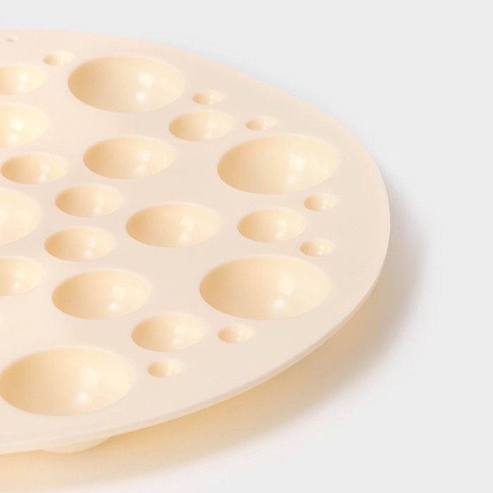 Форма для выпечки Доляна «Пузырьки», d=24 см, цвет бежевый
