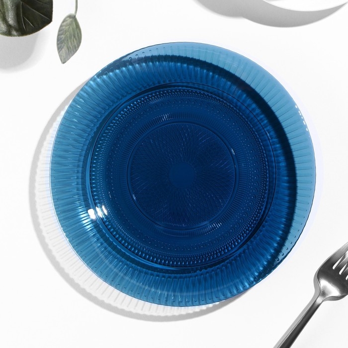 Тарелка десертная «Луиз», d=19 см, цвет лондон топаз Тарелка десертная «Луиз», d=19 см, цвет лондон топаз