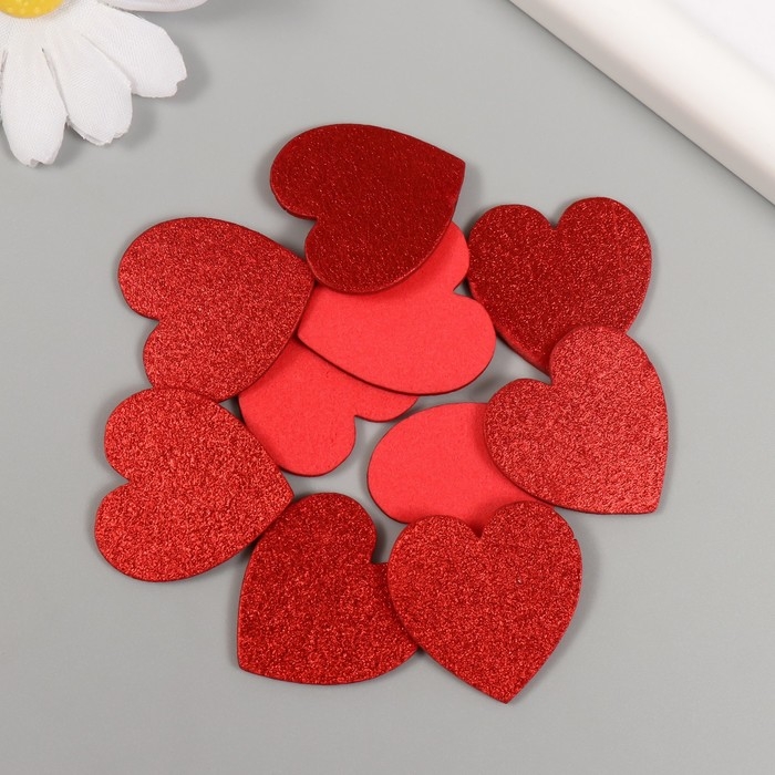 Декор для творчества Декор для творчества "Сердечки" 3 см (набор 10 шт)