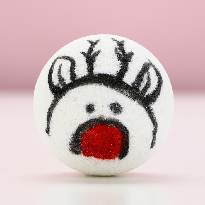 Бомбочка для ванны «Оленёнок Эби», 120 г, аромат пломбира, Новый Год