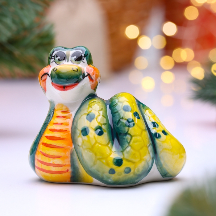 Сувенир Сувенир "Питон", гжель, цвет