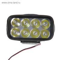 Фара cветодиодная для мототехники, 8 LED, IP67, 8 Вт, направленный свет