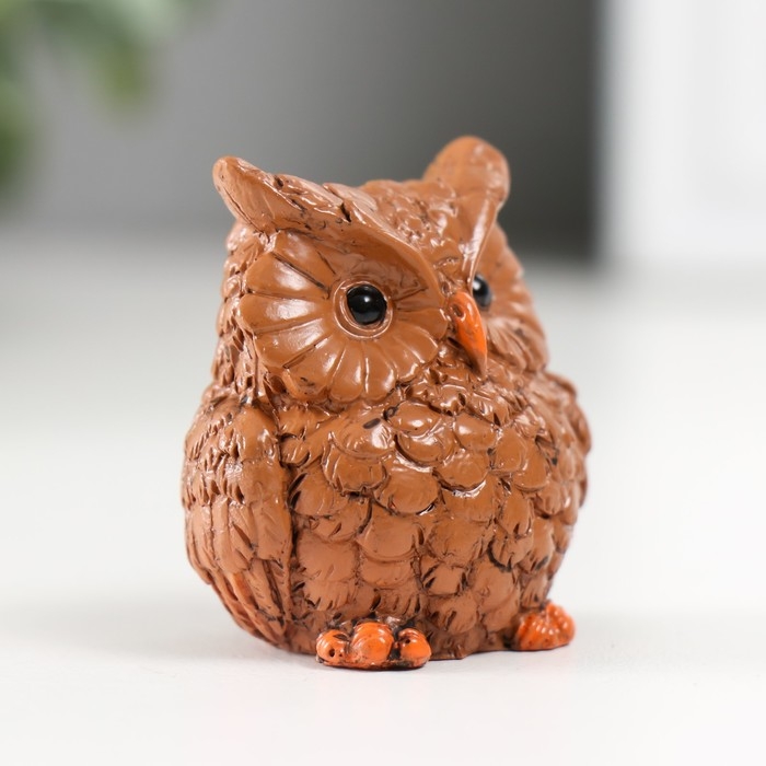 Сувенир полистоун Сувенир полистоун "Коричневая сова" МИКС 3х4х4,3 см