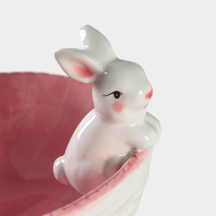 Салатник Доляна «Зайка», 430 мл, 18×14×11 см, цвет розовый Салатник Доляна «Зайка», 430 мл, 18×14×11 см, цвет розовый