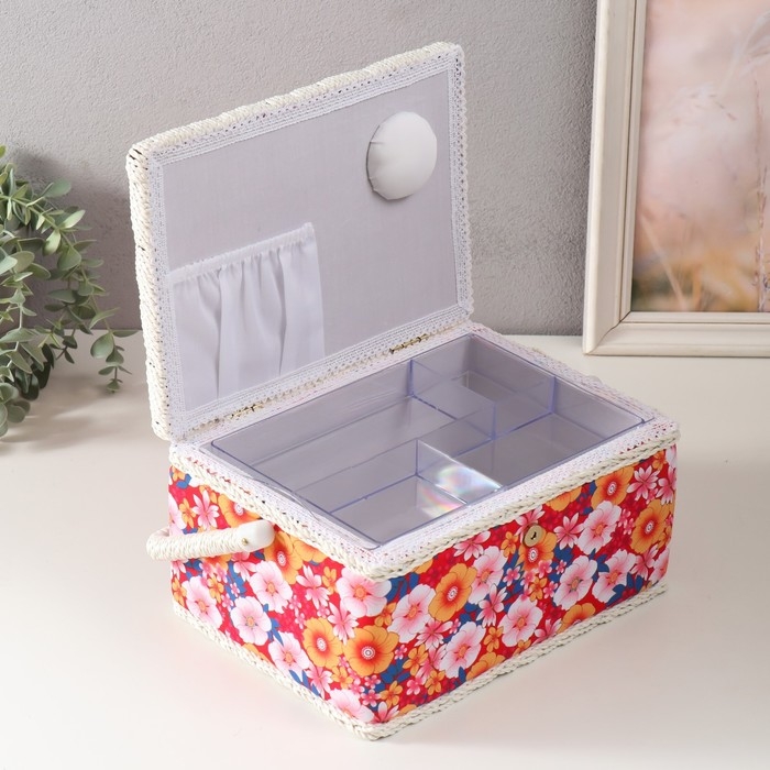 Шкатулка для рукоделия Шкатулка для рукоделия "Японский сад" 19х26х14,5 см