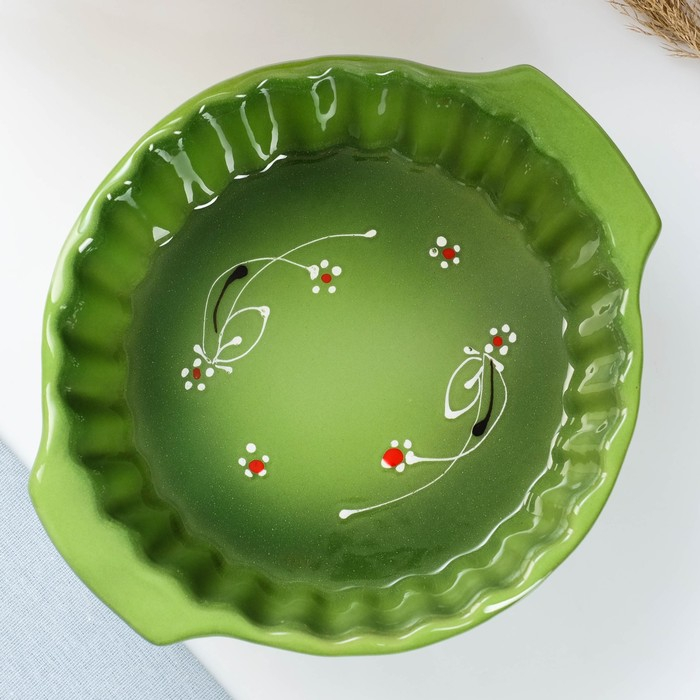 Емкость для запекания  Емкость для запекания "Волна круглая" 2л / 25х8,5см, ритм