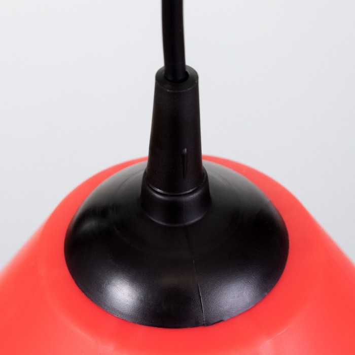 Подвес Подвес "Конус" 1х15Вт Е27 МОДЕЛЬ: BR 00270 черный/красный 25х25х15см