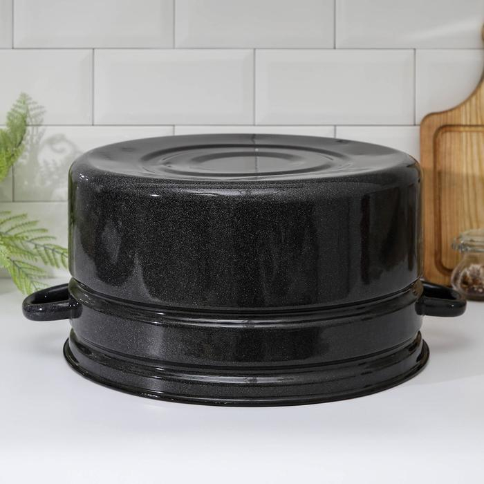 Бак эмалированный, 20 л, цвет графитовый Бак эмалированный, 20 л, цвет графитовый