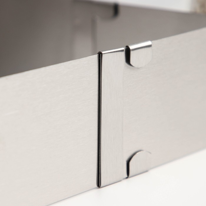 Форма для выкладки и выпечки с регулировкой размера, 9,5 -16 см, цвет серебристый