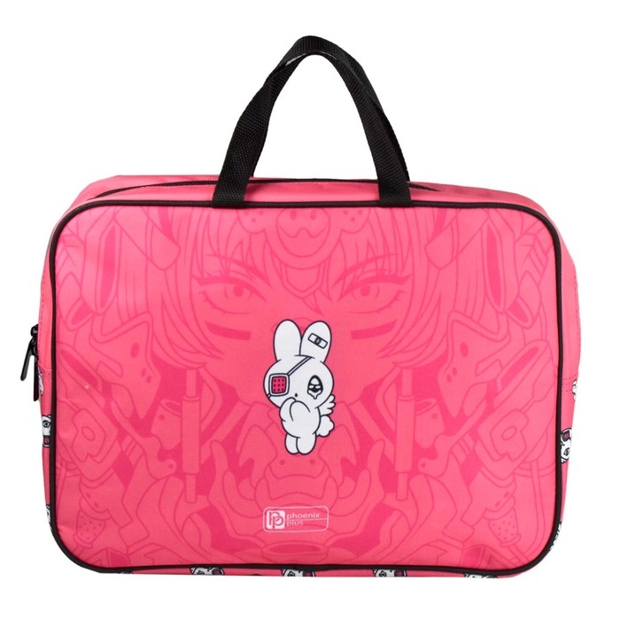 Папка с ручками текстильная А4, 345 х 260 х 70 мм, Феникс Папка с ручками текстильная А4, 345 х 260 х 70 мм, Феникс "Розовая девушка"