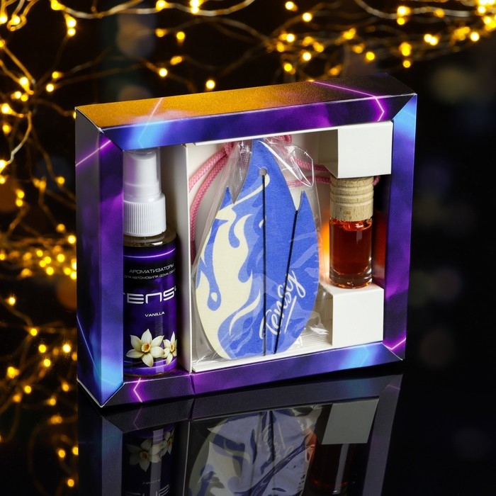 Набор ароматизаторов для авто Tensy Lady, МХ-04, спрей, бутылочка, картон Набор ароматизаторов для авто Tensy Lady, МХ-04, спрей, бутылочка, картон