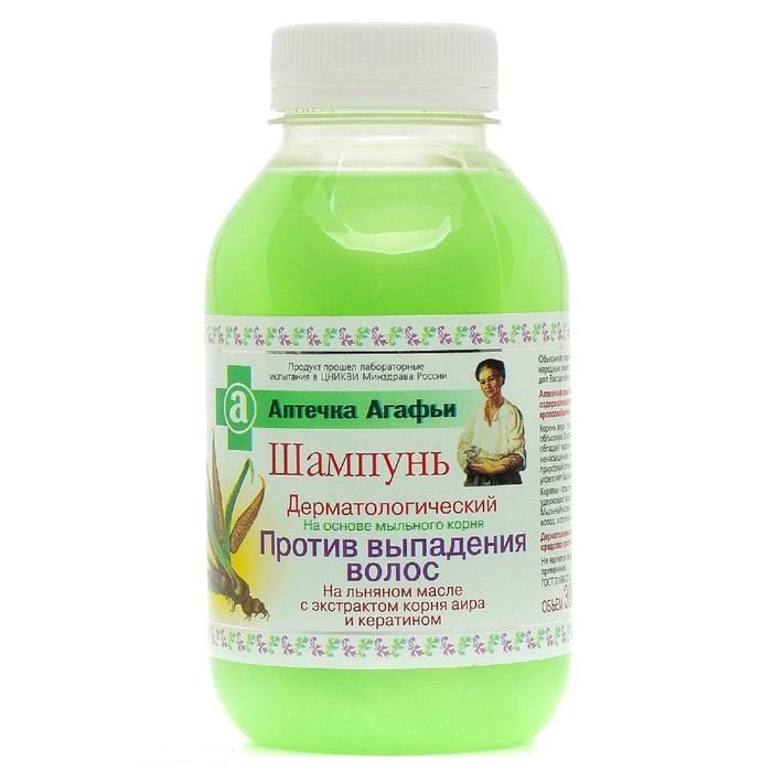 Шампунь для волос дерматологический  Шампунь для волос дерматологический "Аптечка Агафьи" против выпадения волос, 300 мл