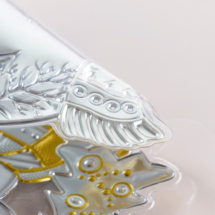 Наклейки на окна Наклейки на окна "Новогодние" снеговик с фонарем, 24 х 19 см