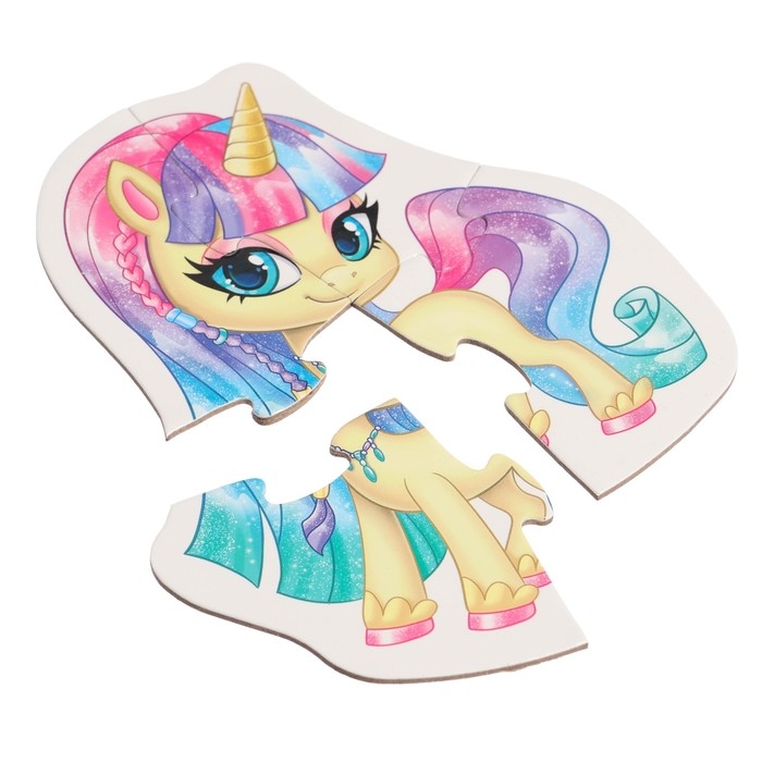 Макси-пазлы в металлической коробке «Волшебные феи», 10 пазлов, 38 деталей